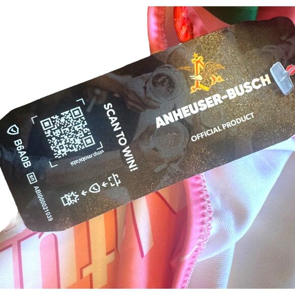 Shinesty x Natural Light Naturday Flamingo Strawberry Swimsuit 2X Anheuser-Busch - Picture 3 of 6